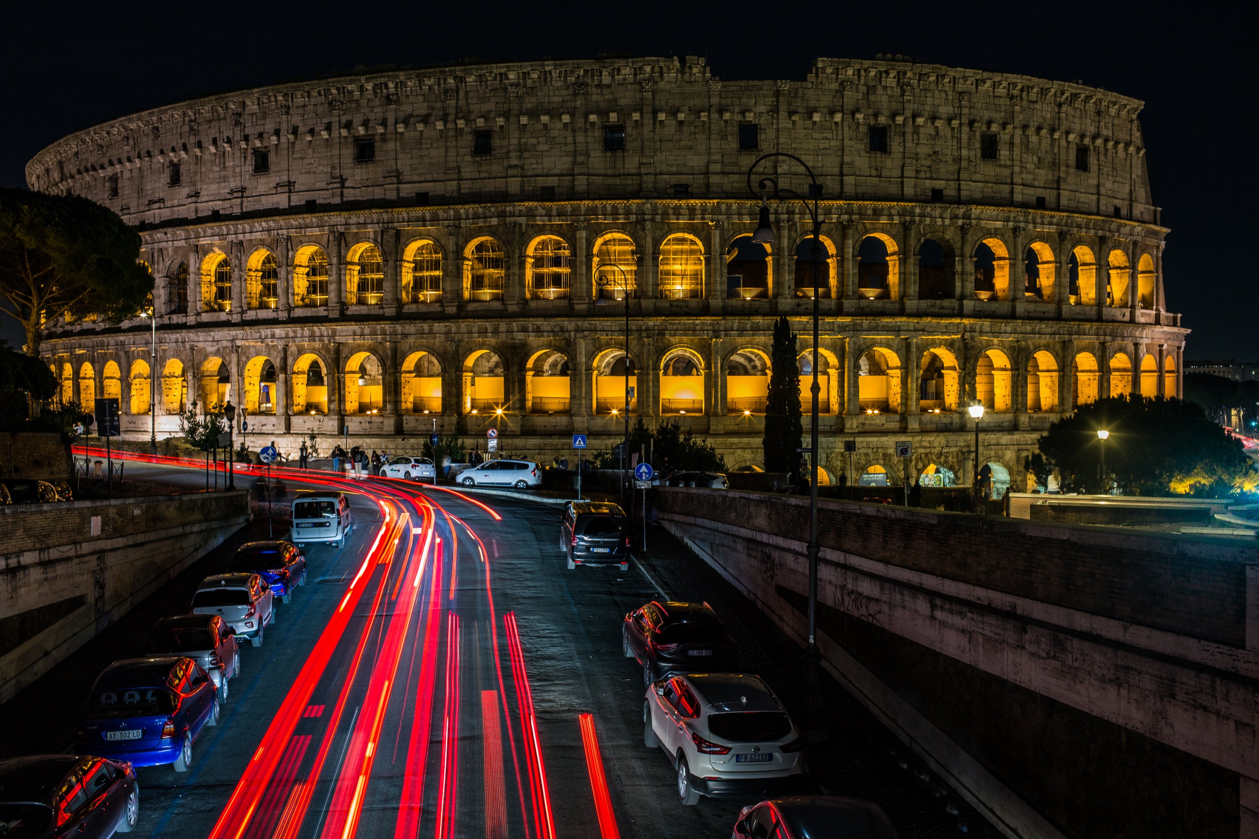 Colosseum at night