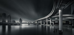 Wall mural Mirage of the Aqua city – fototapet med unikt motiv som skapar en inspirerande fondvägg