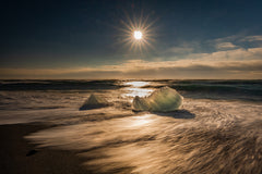 Wall mural Diamond beach – fototapet med unikt motiv som skapar en inspirerande fondvägg