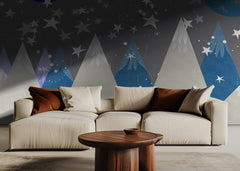 Dreamy Mountain Night Sky