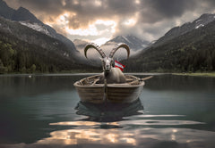 Wall mural JaegerseeAustria – fototapet med unikt motiv som skapar en inspirerande fondvägg