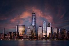 Wall mural Skyline NYC – fototapet med unikt motiv som skapar en inspirerande fondvägg