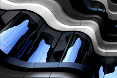 Wall mural Wavy Windows – fototapet med unikt motiv som skapar en inspirerande fondvägg