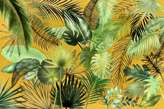 Wall mural Tropical Foliage 6 – fototapet med unikt motiv som skapar en inspirerande fondvägg