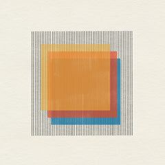 Wall mural Midcentury Modern Object No1 – fototapet med unikt motiv som skapar en inspirerande fondvägg