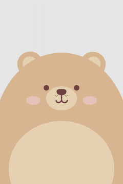 Wall mural Cute Bear – fototapet med unikt motiv som skapar en inspirerande fondvägg