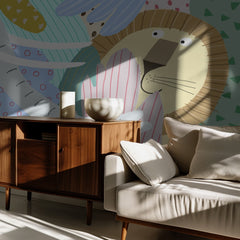 Elephant And Lion Friends