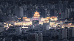 Wall mural Beijingxi Railway Station – fototapet med unikt motiv som skapar en inspirerande fondvägg