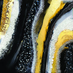 Wall mural Black Agate – fototapet med unikt motiv som skapar en inspirerande fondvägg