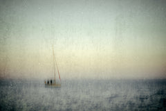 Wall mural Hoisting the sails – fototapet med unikt motiv som skapar en inspirerande fondvägg