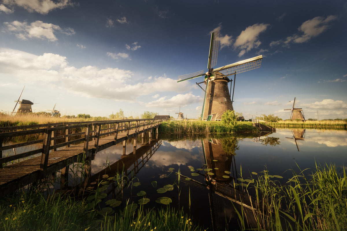 Postkort fra Kinderdijk