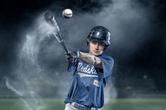 Wall mural BaseballHit – fototapet med unikt motiv som skapar en inspirerande fondvägg