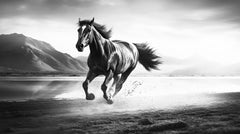 Wall mural Running as a Horse – fototapet med unikt motiv som skapar en inspirerande fondvägg