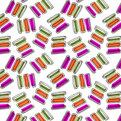 Wall mural Orange Green Purple Rectangles – fototapet med unikt motiv som skapar en inspirerande fondvägg