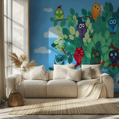 Colorful Owls Tree