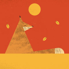 Wall mural Fox – fototapet med unikt motiv som skapar en inspirerande fondvägg