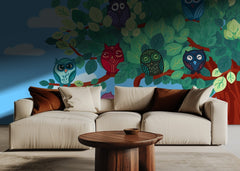 Colorful Owls Tree