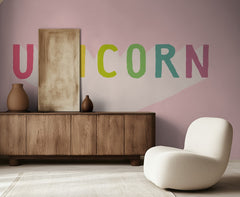 Colorful Unicorn Text