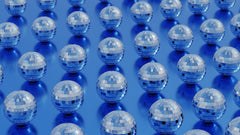Wall mural Disco Ball Metallic – fototapet med unikt motiv som skapar en inspirerande fondvägg