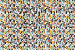 Wall mural Pattern No 141 – fototapet med unikt motiv som skapar en inspirerande fondvägg