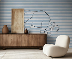 Baby Elephant Blue Stripes