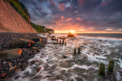 Wall mural Raw Chalk Coast (Sassnitz / Rugia) – fototapet med unikt motiv som skapar en inspirerande fondvägg