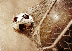 Wall mural Football Soccer Sport Art 2 - Fotbollsmålet – fototapet med unikt motiv som skapar en inspirerande fondvägg