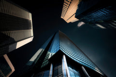 Wall mural Shiodome-5 – fototapet med unikt motiv som skapar en inspirerande fondvägg