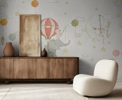 Whimsical Elephant Moon