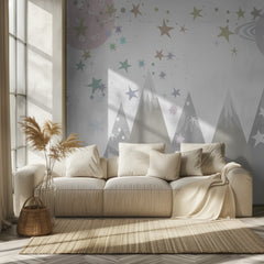 Whimsical Starry Mountains