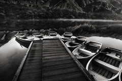 Wall mural Boat dock – fototapet med unikt motiv som skapar en inspirerande fondvägg