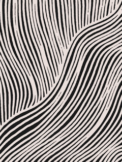 Wall mural Beige Wave Pattern – fototapet med unikt motiv som skapar en inspirerande fondvägg