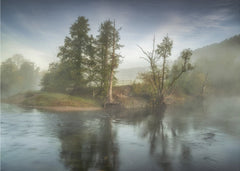 Misty River Morning