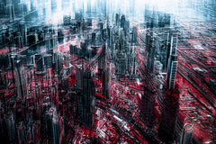 Wall mural City Apocalypse – fototapet med unikt motiv som skapar en inspirerande fondvägg