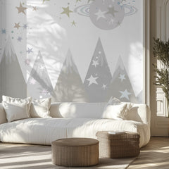 Whimsical Starry Mountains