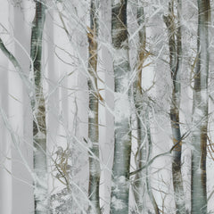 Wall mural Silver branches – fototapet med unikt motiv som skapar en inspirerande fondvägg