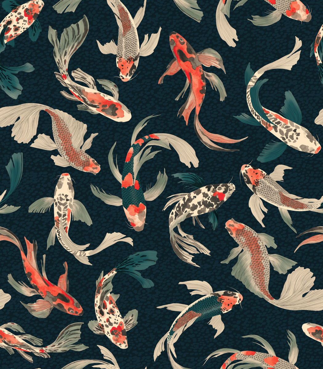 Hla18 Koi Fish Mørk