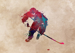 Wall mural Hockey Sport Art 2 – fototapet med unikt motiv som skapar en inspirerande fondvägg