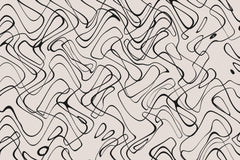 Wall mural Thin Shakey Lines Square – fototapet med unikt motiv som skapar en inspirerande fondvägg