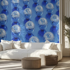 Vibrant Blue Disco Balls