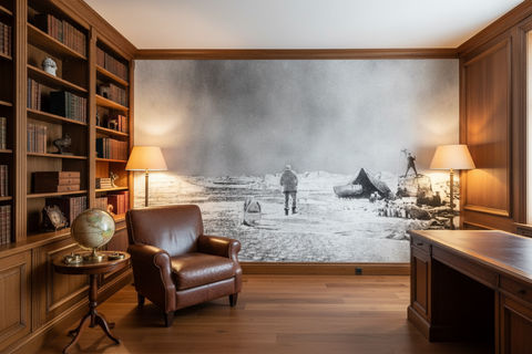 Andréexpeditionen - Lägret - Historisk polarexpedition fototapet från 1897