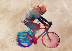 Wall mural Cycling sport art 37 – fototapet med unikt motiv som skapar en inspirerande fondvägg