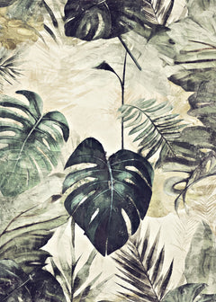 Wall mural I Jungle1x a 5x7xa – fototapet med unikt motiv som skapar en inspirerande fondvägg