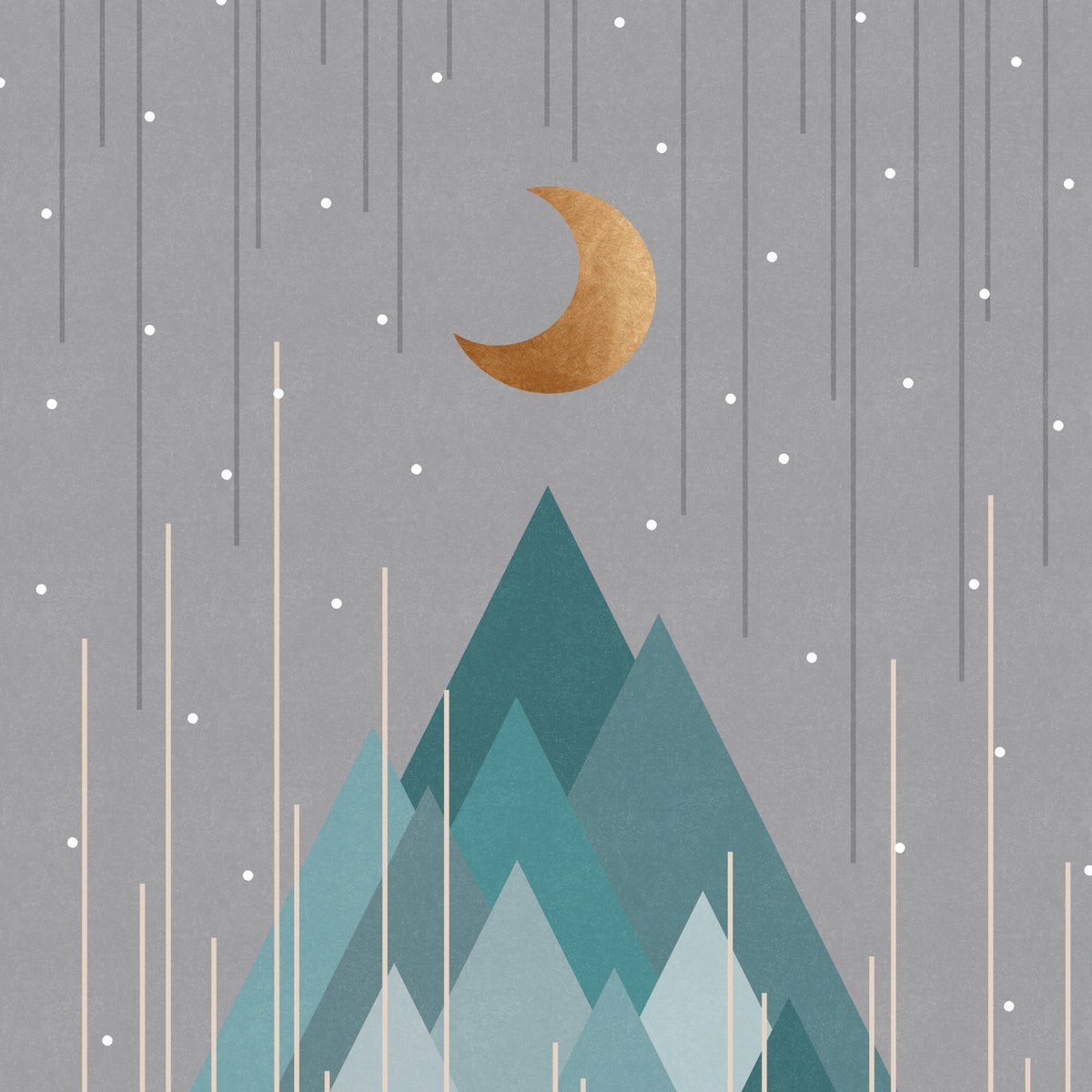Moon & Mountains Mintgrønn