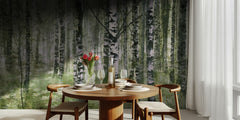 Peaceful Birch Forest