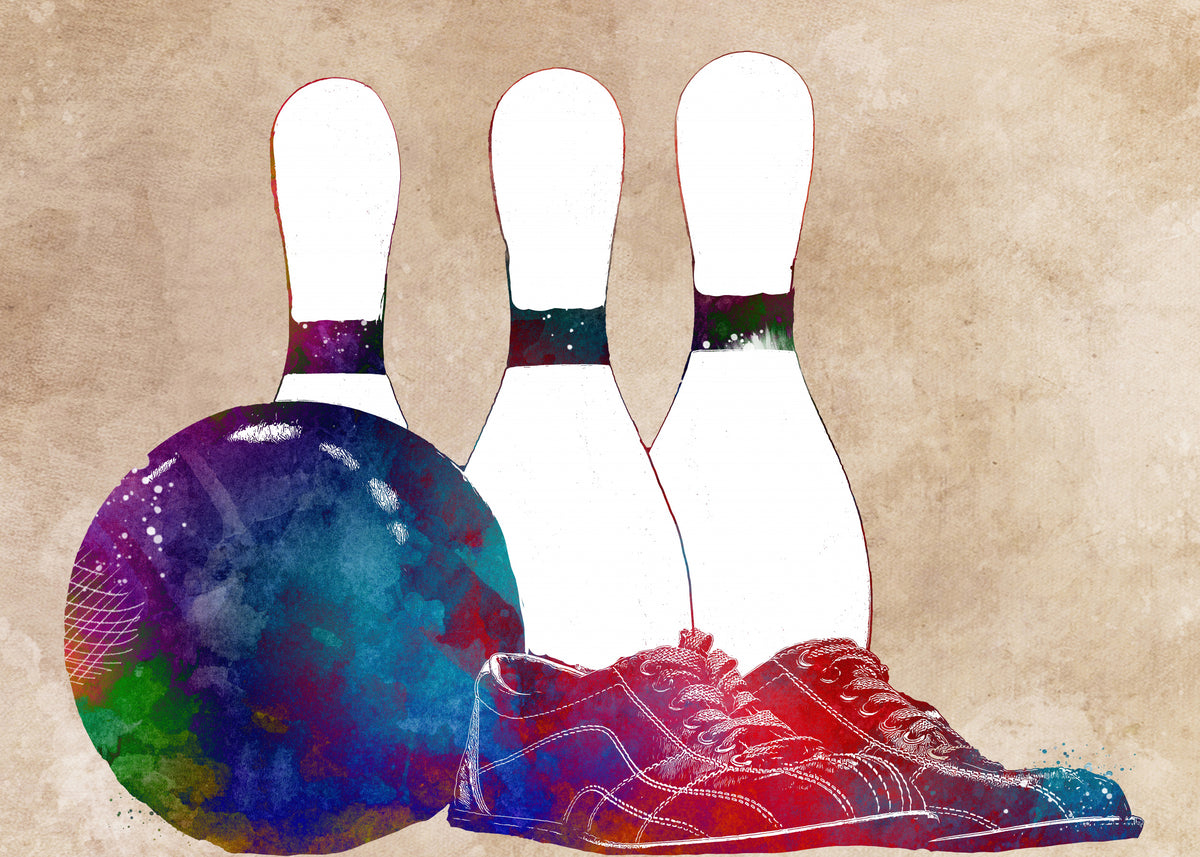 Bowling Sports Art 1