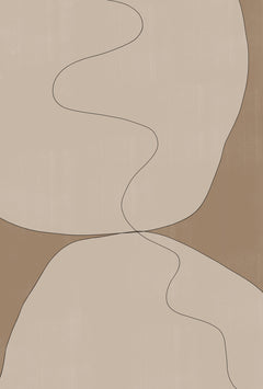 Wall mural Beige Stones – fototapet med unikt motiv som skapar en inspirerande fondvägg