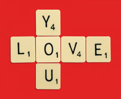 Wall mural Love You – fototapet med unikt motiv som skapar en inspirerande fondvägg