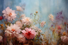 Wall mural Fa Vintage Floral 65 – fototapet med unikt motiv som skapar en inspirerande fondvägg