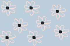Wall mural Bold Flowers No 1 – fototapet med unikt motiv som skapar en inspirerande fondvägg